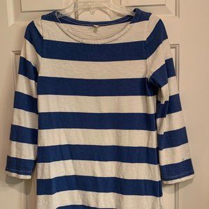 J CREW BLUE & WHITE MARITIME NAUTICAL DRESS